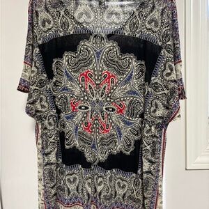 Alfani Multicolor Paisley Blouse
